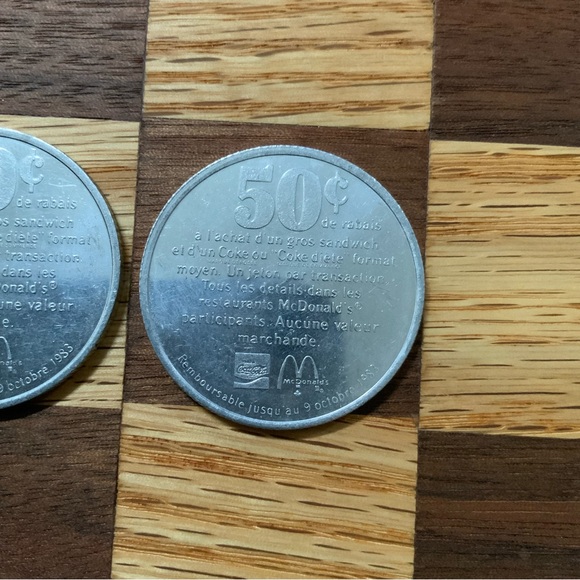 1983 McDonald's Coca-Cola Aluminum Merchant Token - Cool piece of nostalgia - Picture 9 of 10